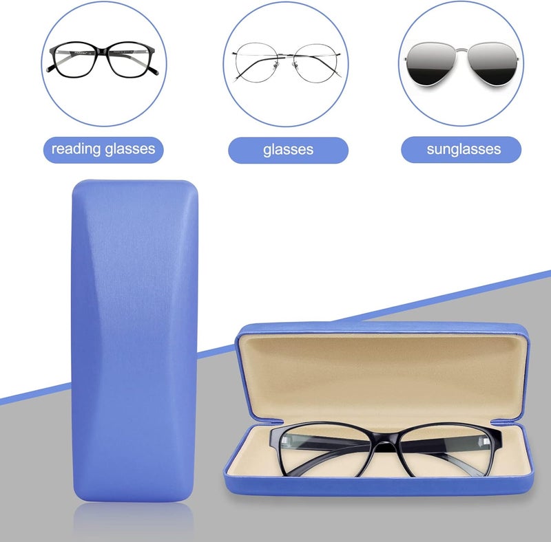 SMARTTOP Hard Shell Eyeglass Case- Glass Case With Cleaning Cloth, Glasses Case hard shell for men women - Image 3